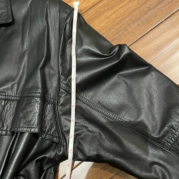 Y2K Canadian Made Leather Jacket -M/L- - Picture 10 of 16